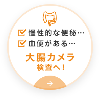 慢性的な便秘… 血便がある… 大腸カメラ 検査へ！