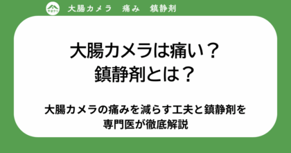【専門医が解説】西八王子やまたかクリニックが徹底追求する「痛くない大腸カメラ」— 鎮静剤と最新技術の本当のところ
